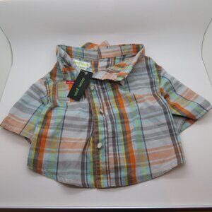 Dog Size 18 Small Plaid Collar Top Shirt with Sleeves Wuf Wear Lightweight Comfo